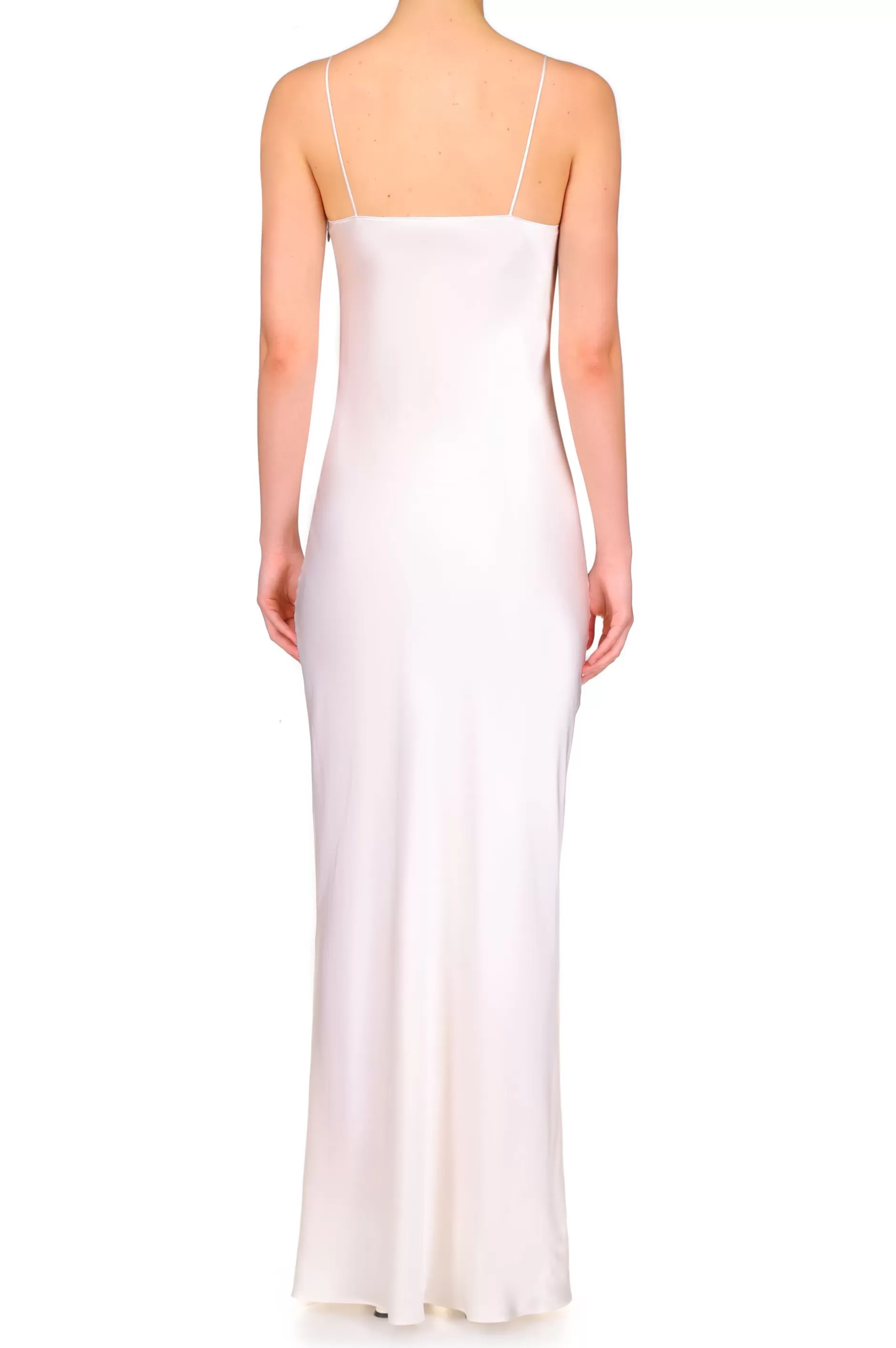 Dresses*Rodarte Off White Silk Ruched Gown With Ruffle Detail And Silk Roses